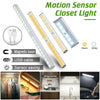 Wireless LED PIR Motion Sensor Light USB Rechargeable Strip Cabinet Closet Lamp