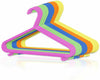 40 x CHILDREN KIDS PLASTIC CLOTHES MULTI COLOURED BABY CHILD COAT HANGERS NEW