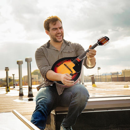 Folk A-Style Acoustic Electric Mandolin w/ Strings Cable Bag Picks