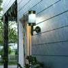 Stainless Steel Solar LED Wall Lights Fence Door Security Lamp Outdoor Garden