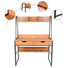 Retro Ladder Desk Vintage Industrial Furniture Writing Computer Table Metal Home