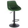 1x Breakfast Bar Stools Bar Chairs for Kitchen Bar Stools with Velvet Swivel Gas