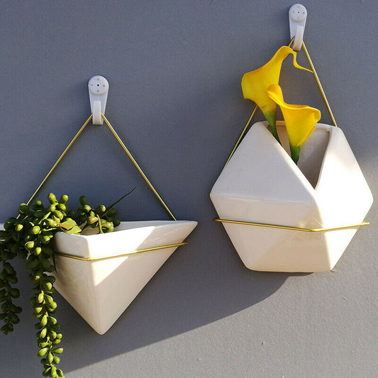 Flower Plant Pot Indoor Outdoor Garden Wall Fence Hanging Planter Box Pot Basket