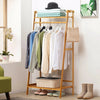 Wooden Clothes Rail Garment Dress Hanging Display Stand Shoe Rack Storage Shelf