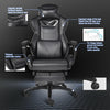 Massage Racing Gaming Chair Adjustable Recliner Swivel PU Leather Office Home UK