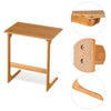 Overbed Table Side Sofa Table Small Laptop PC Computer Desk Bamboo Portable