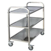 3 Tier Stainless Steel Trolley Cart Hotel Restaurant Serving Catering Train UK
