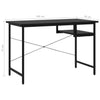 Black Metal Small Writing Table Home Office Space Saving Furniture Computer Desk
