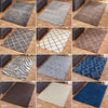 SMALL - X LARGE SOFT SHAGGY 5cm PILE RUGS, GREY, BEIGE MINK, BLUE. NON-SHEDDING