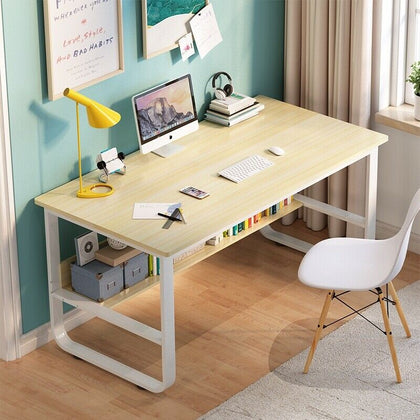 PC Computer Home Office Desk Study Writing Table Workstation Gaming Lower Shelf