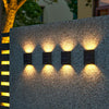 Super Bright LED Solar Powered Wall Light Door Fence Outdoor Garden Lighting UK