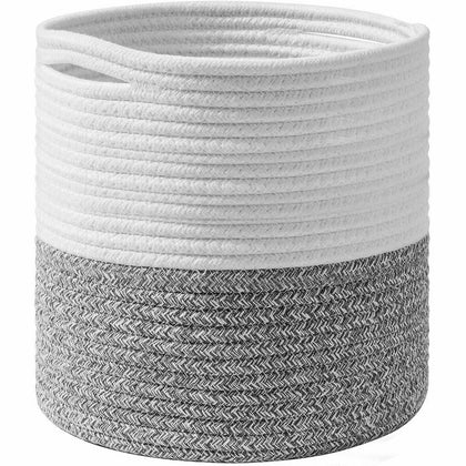 Cotton Rope Storage Basket Indoor Planter Basket Woven Cover Pot Plant Holder