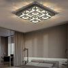 LED Ceiling Lamp Luxury Crystal Chandelier Remote Dimmable Living Room Kitchen