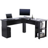 Large Corner Desk with shelves for Home Office - Piranha Furniture Pacu