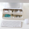 White Computer Monitor Screen Riser PC Laptop Desk-Top Stand Storage Shelf