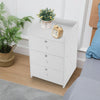 3 Drawers Bedside Table Bedroom Cabinet Storage Night Stand White End Table UK