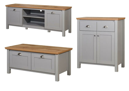 Eaton Grey Living Room Furniture Coffee Table Sideboard TV Unit Stand Storage