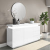 Large White Gloss Sideboard with LEDs - Vivienne TIFF026