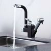 Kitchen Faucet Sink Mixer Water Tap 360° Swivel Spout With Pull Out Spray 2 Hose
