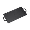 Non-Stick Cast Iron Griddle Pan Reversible Grill Cooking Pan Plate BBQ Gas Hob