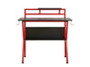 Virtuoso Black Gaming Computer Desk Table Red Headphones Holder