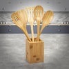 6 Piece Utensils Kitchen Wooden Cooking Tools Spoon Spatula Utensils holders Set