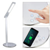 USB Charge LED Desk Table Lamp + QI Wireless Phone Charger Reading Study Light