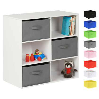 Hartleys White Childrens Toy/Games Book Shelf Storage Unit Shelves Boys Girls