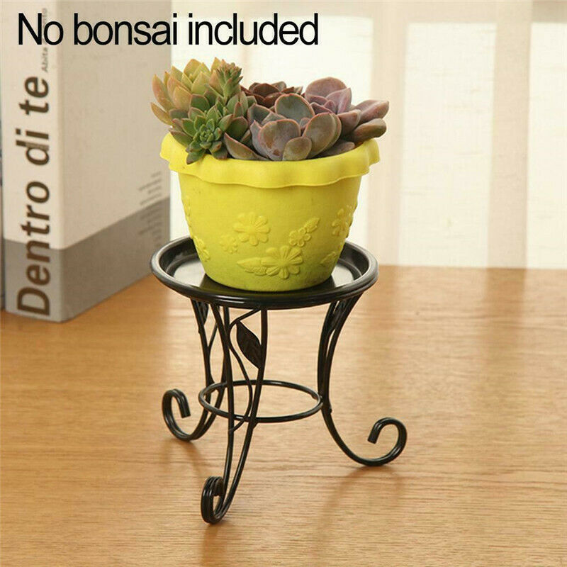 Metal Plant Pot Stand Flower Display Shelf Garden Patio Indoor Outdoor