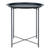 Modern Coffee Side Table Tray Metal End Round Night Stand Hallway Furniture