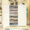 12 Cubes Interlocking DIY Shoe Bookcase Organizer Rack Stand Storage Cabinet