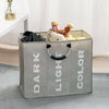 3X Collapsible Fabric Laundry Hamper, Foldable Clothes Bag, Washing Bin Basket