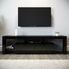 Modern TV Stand Cabinet Unit Entertainment MFC Gloss Doors LED RGB Light Matt