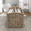 Wicker Multi-Purpose Magazine Newspaper Storage Rack Holder Basket Box