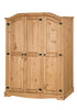 Corona Wardrobe 3 Door Arch Top Mexican Bedroom Solid Pine by Mercers Furniture
