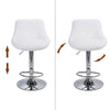 2pcs Bar Stools Breakfast Swivel Gas Lift Kitchen Stools Leather Chairs Comfort