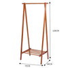 Wooden Clothes Rail Rack Garment Dress Hanging Display Stand Shoe Storage Shelf