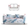 2 Seater Floral Elastic Soft Sofa Couch Covers Stretch Slipcover Protector