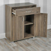 Oak Wooden Free Standing Cabinet Living Room Bedroom Shelves Drawer Storage