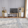 TV Unit TV Cabinet Extendable Adjustable Direction Wood Modern White and Oak