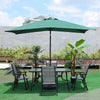 2x3M Garden Parasol Rectangle Umbrella Sun Shade Outdoor Patio Beach Crank Tilt