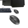 WIRED USB OPTICAL MOUSE FOR PC LAPTOP COMPUTER SCROLL WHEEL - BLACK MOUSE