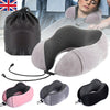 Portable Travel Pillow Memory Foam Rebound Neck Support Cushion with Storage bag