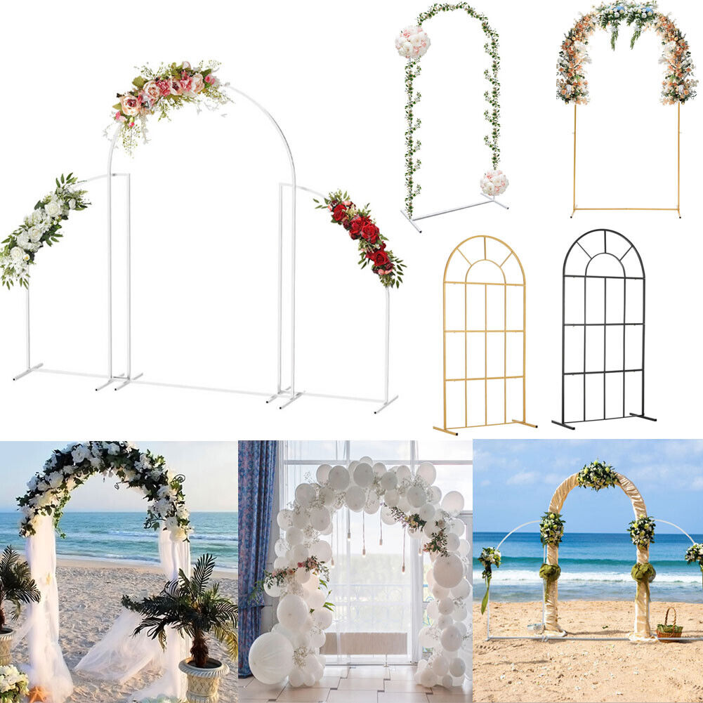 Wedding Rack Arch Frame Garden Party Backdrop Flower Display Stand Bac ...