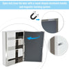 Mirror Cabinet Shelves Bathroom Storage Stainless Steel Wall Cabinet