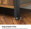 3 Tier Wooden Industrial Style Book Shelf Cabinet Case Display Rack Unit 2 Door