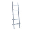 Leaning Ladder Shelving Unit 5Tier Display Bookshelf Bookcase Wall Shelf Storage