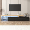 LED TV Stand Cabinet Unit Modern High Gloss 197cm Entertainment Unit Cabinet HT