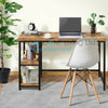 Rustic Computer Desk Laptop PC Table Home Office Workstation Storage Shelves