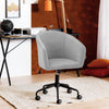 Velvet Padded Computer Chair Adjustable Swivel Tub Armchair Home Office Chair